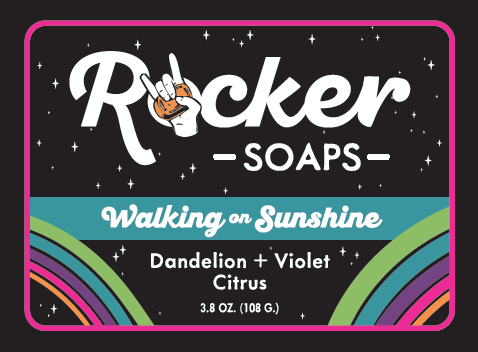 Rocker Soaps label front