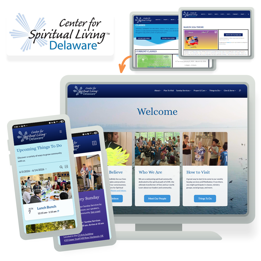 Website Redesign of Center for Spiritual Living Delaware